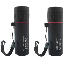 Telescopio monocular HD 2000x25, minitelescopio portátil para teléfono móvil con soporte para acampada y observación de aves, 2 unidades