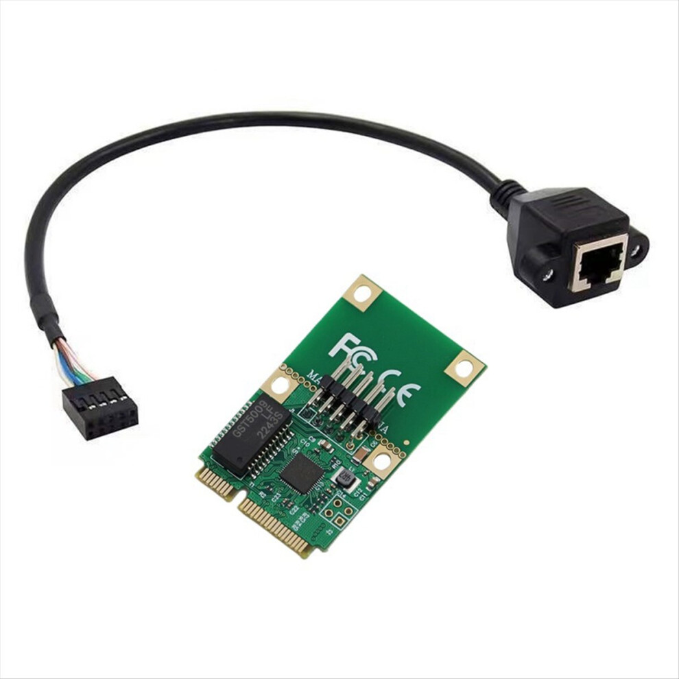 Mini Pci-E To Gigabit Ethernet Server Network Card 1000Mbps Gigabit Ethernet Rj45 Lan Network Adapter Curved Pin 4853165746438