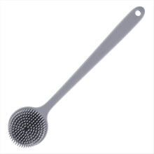 Silicone Long-Handled Bath Brush Cleaning Massage Brush Lazy Back Scrub and Scrub Tool Double-Sided Bath Brush B