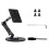 Suporte de mesa portátil para monitor com múltiplas rotações e ajuste, compatível com monitores de até 19 polegadas. 1