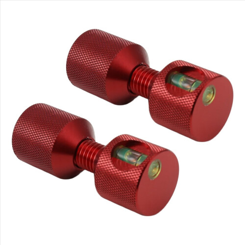 Conjunto de dois pinos de alinhamento de flange de 1-1/8 polegadas em alumínio 6061 com nivelador. 2