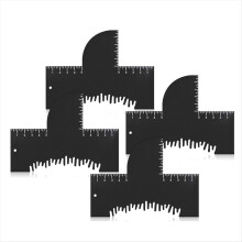 Enhancement Card for Barbers Beard Hairline Shaping Tool Contouring Guide for Trimming, Styling, Men, Women
