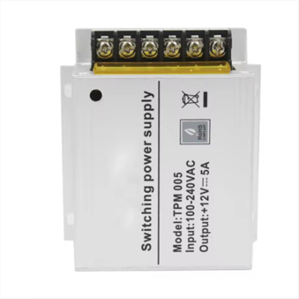 Mini Access Control Power Supply Dc 12V 5A Aluminum Alloy Power Adapter Professional Ac 100-240V Voltage Converter 4853165770754