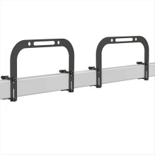 2 stuks glijstoppers, antislip grijperbevestigingsstang, matrashouder voor 1,5 "x 2" bedframe om wegglijden te voorkomen