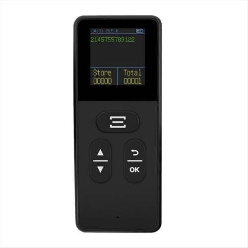 Leitor de código de barras Bluetooth 2D portátil sem fio para logística expressa e armazenagem.