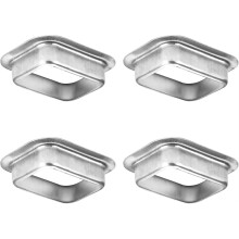 2" x 3" Regenrinnen-Fallrohr-Auslass aus Aluminium, K-Form (4er-Pack)