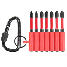 Sterke magnetische PH0 PH1 PH2 PH3 schroevendraaierset slagschroevendraaier bits gelegeerd staal 7 stuks - 65 mm