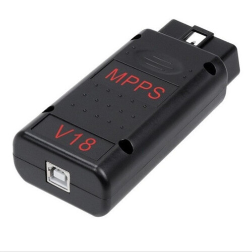 Interfaz de ajuste de chip ECU MPPS V18 OBD2 automático para EDC15 EDC16 EDC17 Cable de reprogramación de intermitentes CAN multilingüe 2