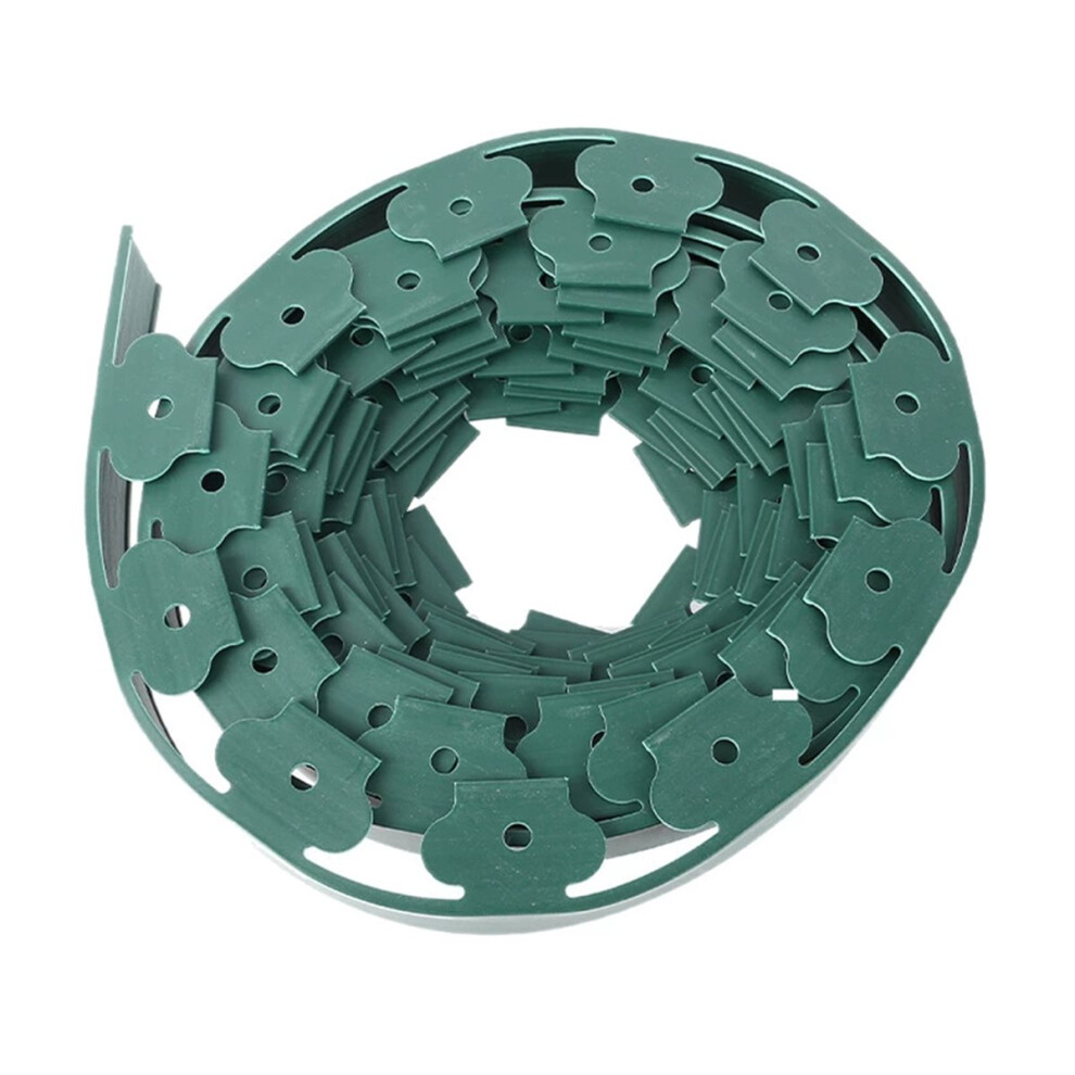 5X5cm 10M Landscape Edging Length No Digging Garden Edging Kit Include 30 Spikes Yard Edging Fence Green 4853165708047