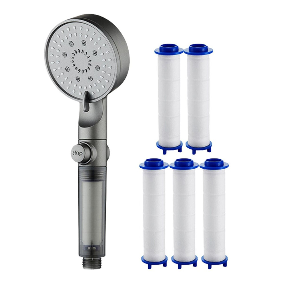Filtered Shower Head Handheld Filtered Shower Head Built-In Hard Water Powerful Cleaning Nozzles Adjustable Sprayers 4853165703332