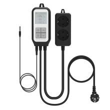 TuyaWiFi Temperatuurregelaar Socket EOP20 Slimme Thermostaat Schakelaar Verwarming Koel Thermometer Regelaar voor Incubatie (EU)