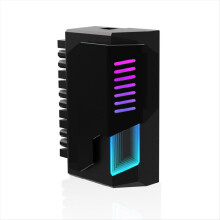 ATX 24Pin Adapter 90 Degree ARGB Adapter 5V Synchronization for Desktop PC Motherboard DIY Computer Accessories Black