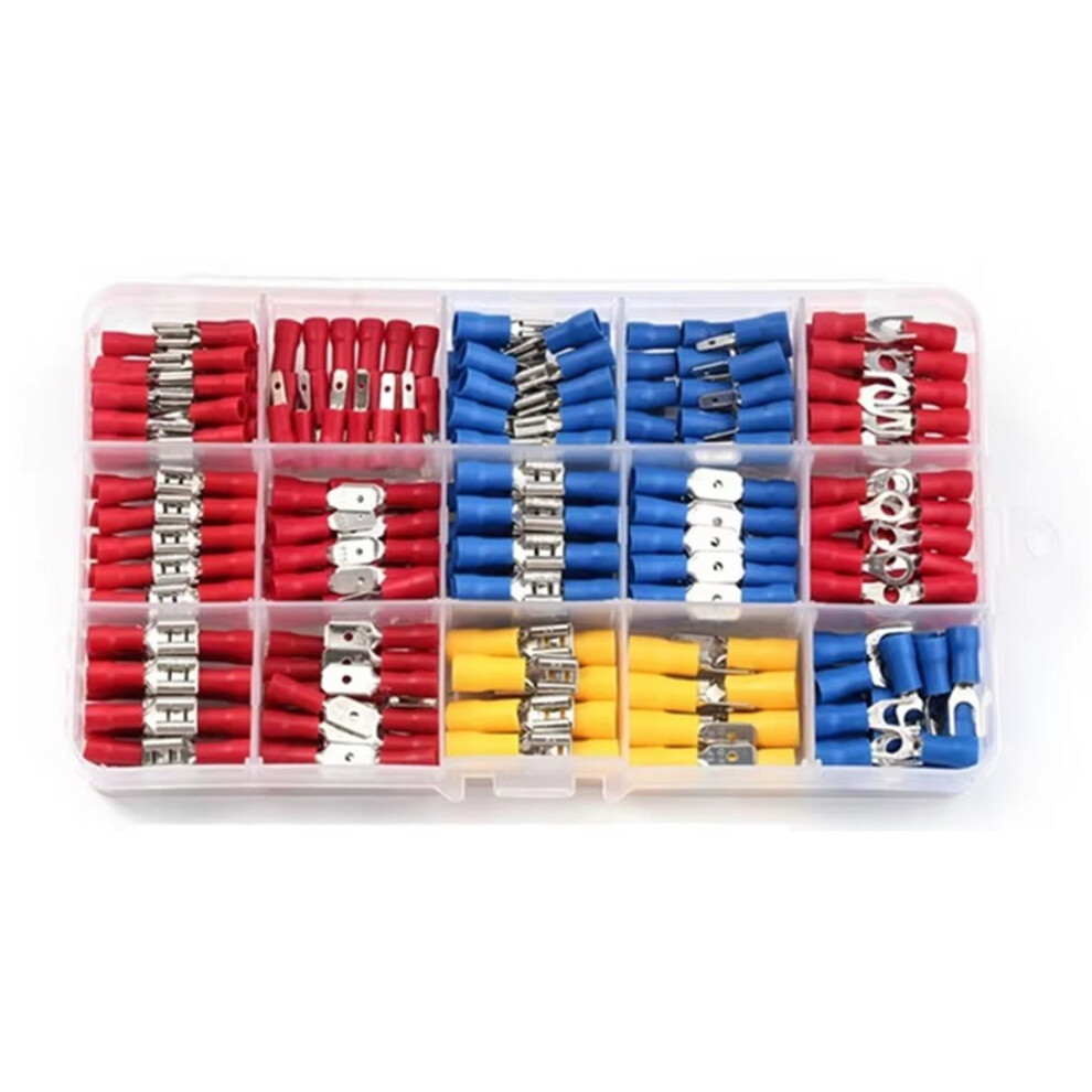 280Pcs Crimp Connectors, 2.8Mm 4.8Mm 6.3Mm Male And Female Spade Connector Kit, Crimp Terminals Electrical Connectors 4853165706876