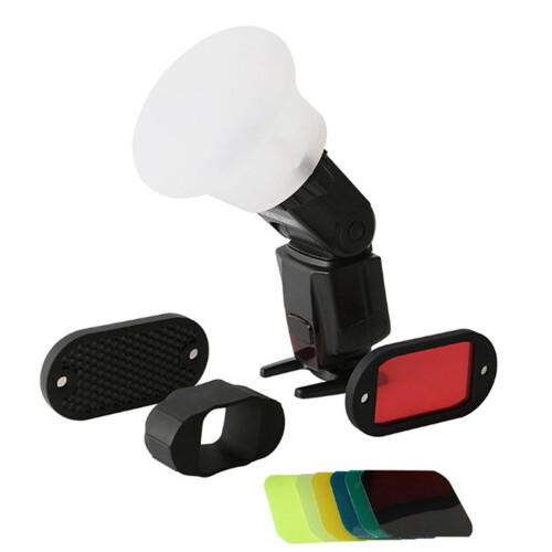 Acessórios de flash modulares com difusor de luz macio de silicone para câmeras. 2