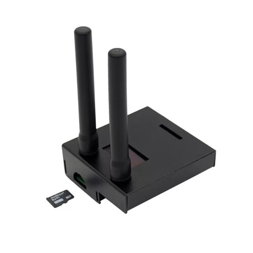 V1.3 MMDVM_HS_Dual_Hat Πακέτο Hotspot Duplex για Zero W, OLED, κεραία κάρτας SD 16G και μεταλλική θήκη