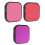 3in1 Diving Filter for Pro/ Waterproof Fogproof Diving Filter for Pro 2 Action Camera 3
