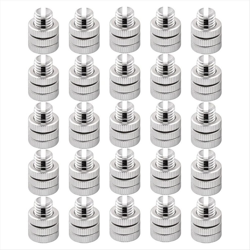 25 Pcs Aluminum Split Bolt Joint Clamp Silver Fence Wire Clamps Heavy Duty Split Bolt Joint Connectors 4853165790950