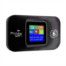 Roteador portátil MIFI 4G LTE com tela colorida, Wi-Fi 6, Wi-Fi, hotspot de 150 Mbps, modem Wi-Fi para carro e internet móvel.