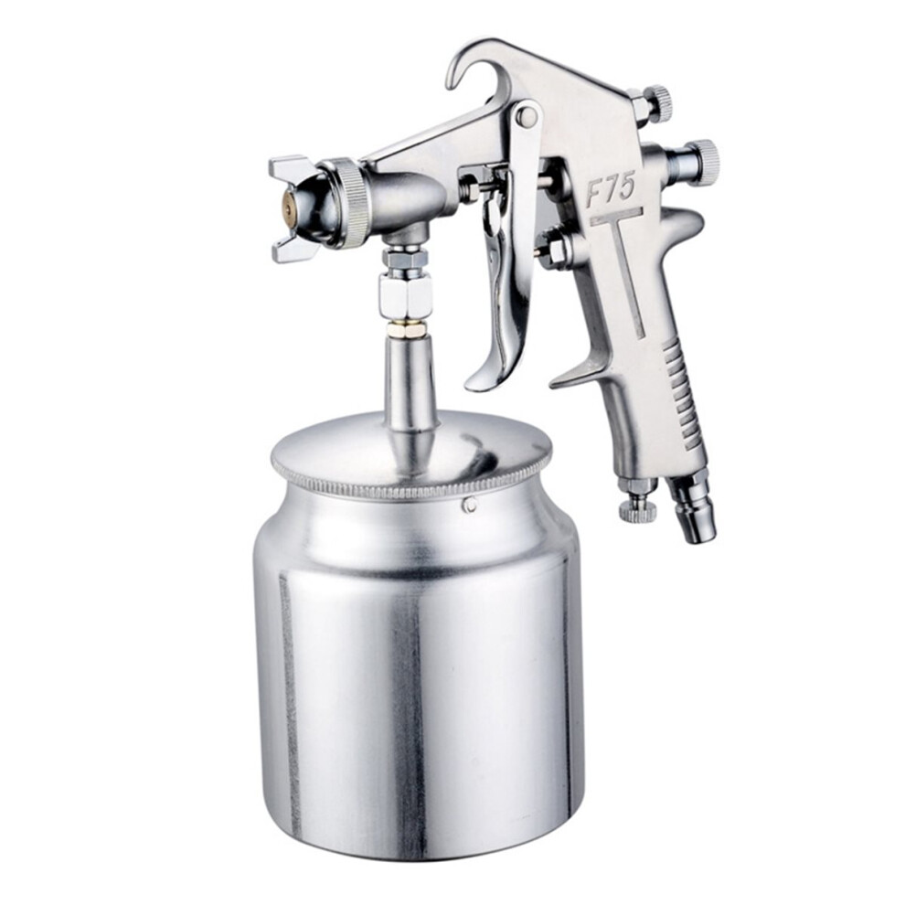 F-75S Hvlp Siphon Bottom Feed Air Paint Sprayer With Regulator With 600Cc Cup Capacity Cup, 44-73 Psi 4853165728250