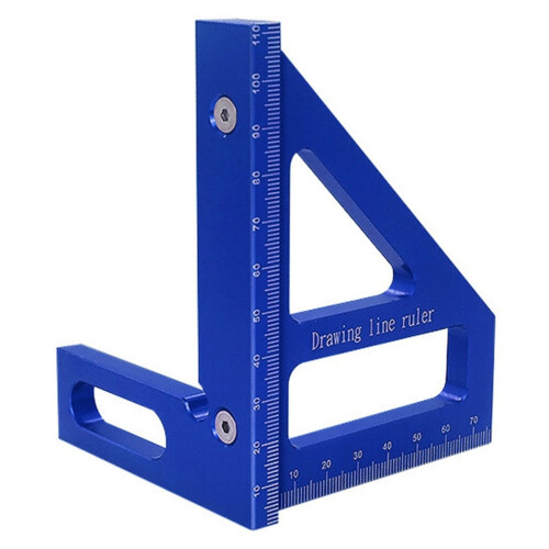3D Multi-Angle Measuring Ruler, Woodworking Square Protractor, High Accurate Tool for Engineers and Carpenters, 003B