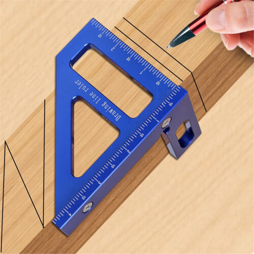 3D Multi-Angle Measuring Ruler, Woodworking Square Protractor, High Accurate Tool for Engineers and Carpenters, 003B 2