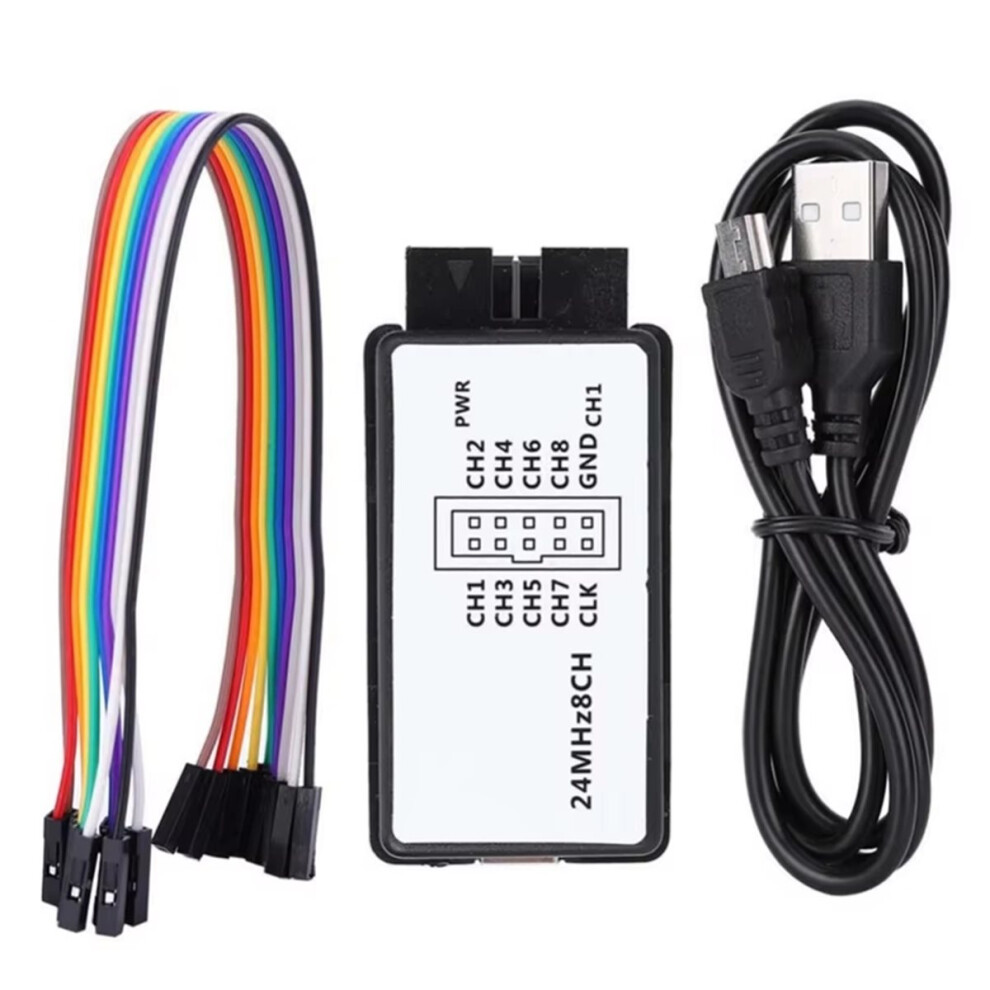 Usb Logic Analyzer Mini Analyzer Microcontroller Arm Fpga Debugging Tool 24M Sampling 8 Channels 4853165731144