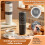 Coffee Maker with Grinding and Pour-over Processor Wireless Portable Espresso Maker Travel Coffee Machine White 7