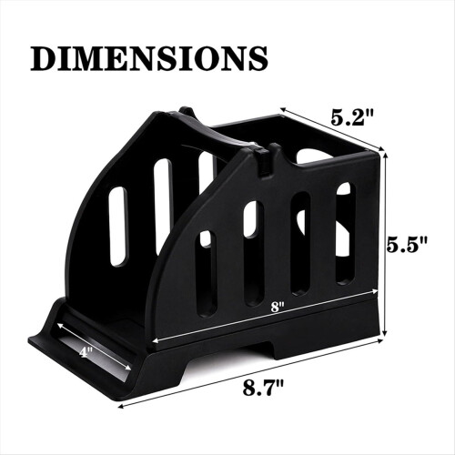 2 Pcs Label Roll Holder, Thermal Label Holder for Rolls and Fan-Fold Labels, Desktop Label Printer Accessory 1