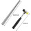 Ring Sizer Measuring Tool Set, 12 Pcs Ring Mandrel, Ring Sizer, Rubber Hammer, Plastic Ring Sizer Gauge, Wood Ring Clamp 7