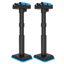 Suporte multifuncional ajustável em altura para instalação de móveis com macaco de elevação que economiza esforço, ideal para casas de campo.