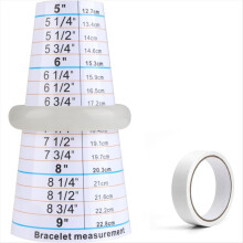 Set van 2 armbanddoornen, meetinstrument voor armbanden met plakband, doorn voor het maken van sieraden, ideaal voor armbanden