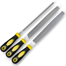 3Pcs Metal File,8-in Professional High Carbon Steel Metal File,Includes Flat for Metal Wood Smoothing Shaping Deburring