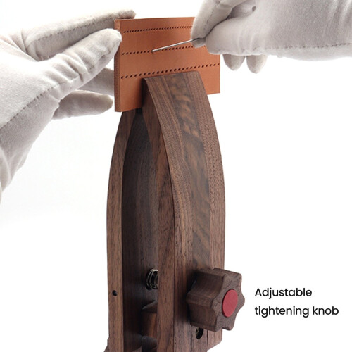 Hand Sewing Wooden Clip Adjustable Clamp Foldable Leather Sewing Tool DIY Stitching Fixed Rack 2