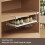 Expandable Under-Shelf Shoe Rack for Closet(1-Pack) - Adjustable Under Shelf Storage Organizer, No-Tool Installation 2