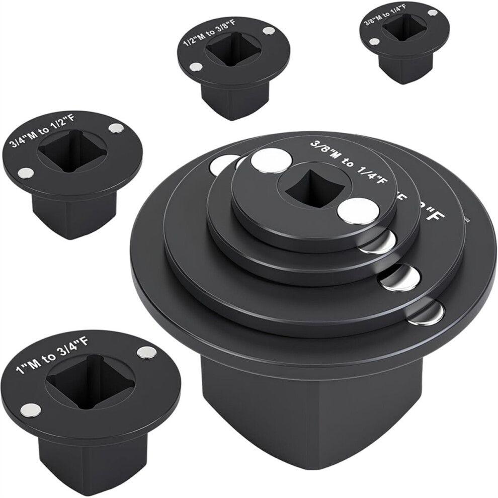 Low Profile Impact Socket Adapter Set - Drive Ratchet Adapters For Tight Spaces, Automotive & Diy Tools 4853165713195