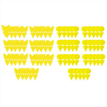 70 Pcs Multi-Sized Sticky Trap for Flying Insect,Usable in Various Size Pot, Yellow Insect Trap for Indoor,Outdoor