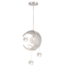 Modern Pendant Light Creative 25CM Moon Ceiling Light Vintage Retro Pendant Lights For Hallway Bedroom Living Room Cold White