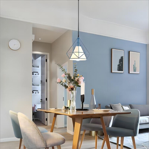 Creative Pendant Lights Modern Pendant Light Blue Iron Metal Ceiling Light 25CM E27 2