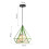 2PCS Creative Pendant Lights Modern Pendant Light Green Iron Metal Ceiling Light 25CM E27 5