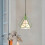 2PCS Creative Pendant Lights Modern Pendant Light Green Iron Metal Ceiling Light 25CM E27 2