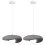 2X 20CM Creative Personalized Pendant Light Indoor Ceiling Light E27 Retro Pendant Light Modern Grey Pendant Lights 1