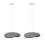 2X 30CM Creative Personalized Pendant Light Indoor Ceiling Light E27 Retro Pendant Light Modern Grey Pendant Lights 1