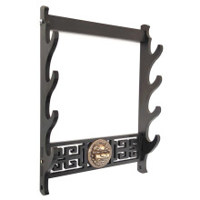 4 Layers Wall Mount Katana Holder Wooden Stand Holder Display Wall Rapier Support Katana Umbrella Shelf Organizer