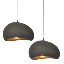 2X 30CM Creative Personalized Chandelier Indoor Ceiling Light E27 Retro Pendant Light Modern Black Pendant Lights