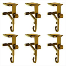 Sock Hooks Fireplace Sock and Garland Hooks Door Frame Garland Hooks 2-in-1 Double-Layer Fireplace Hooks