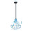 2PCS Creative Pendant Lights Modern Pendant Light Blue Iron Metal Ceiling Light 25CM E27 5