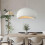 2X 50CM Creative Personalized Chandelier Indoor Ceiling Light E27 Retro Pendant Light Modern White Pendant Lights 4