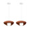 2X 30CM Creative Personalized Pendant Light Indoor Ceiling Light E27 Retro Pendant Light Modern Orange Pendant Lights 1