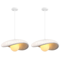 2X 30CM Creative Personalized Pendant Light Indoor Ceiling Light E27 Retro Pendant Light Modern White Pendant Lights