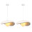2X 30CM Creative Personalized Pendant Light Indoor Ceiling Light E27 Retro Pendant Light Modern White Pendant Lights 1